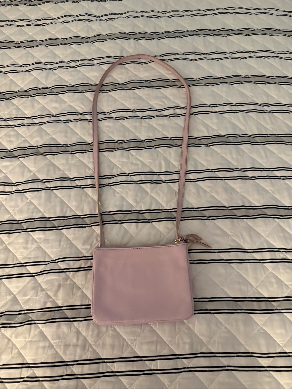 Barneys New York Pink leather cross body bag purse EUC designer soft